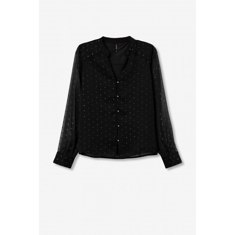 Camisa Negra Bling