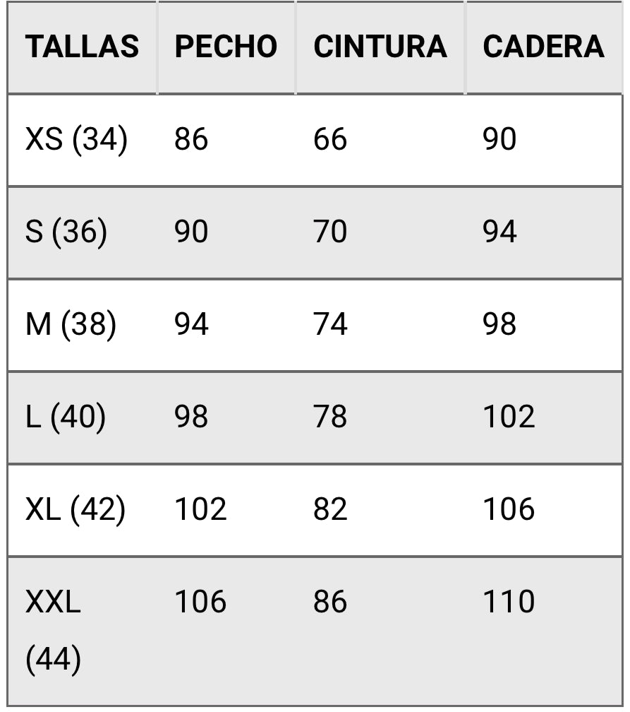 CONJUNTO TOP ESCOTE PICO Y FALDA