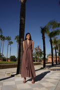 Vestido lunar choco nudo