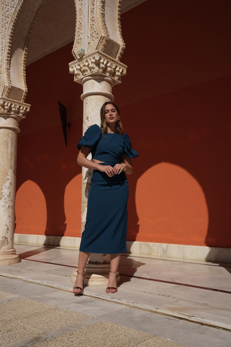 Vestido cut out lateral
