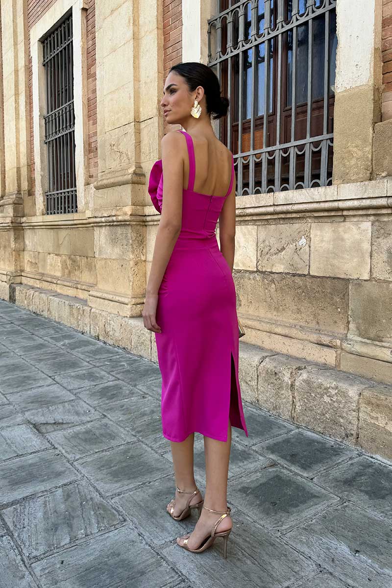 Vestido flor buganvilla