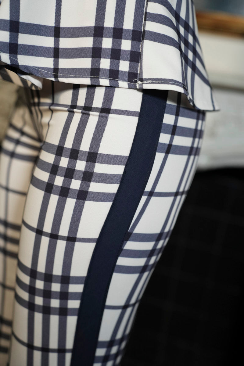 Conjunto cuadro burberry top pantalón