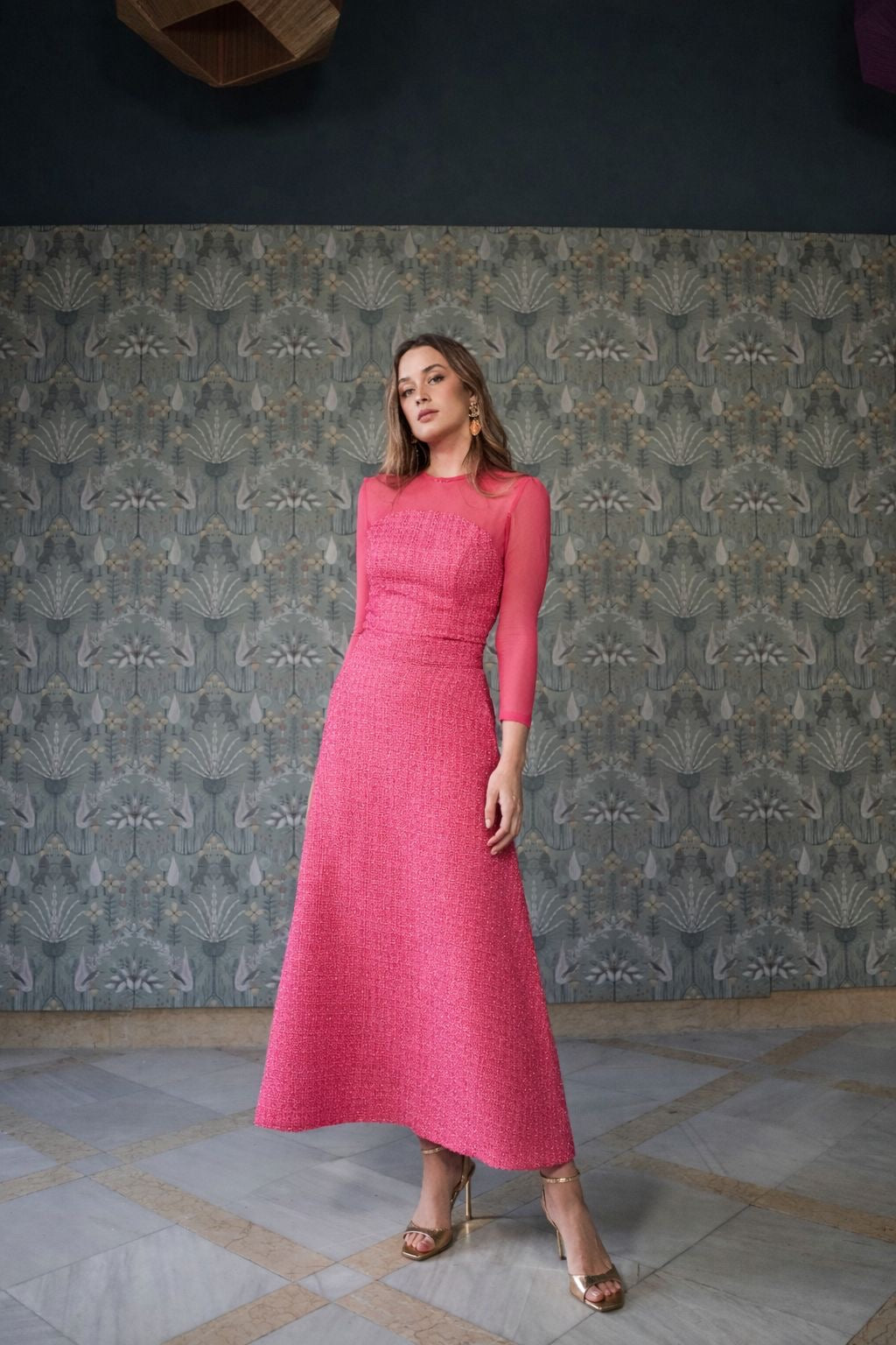 Conjunto chanel top falda capa