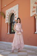 Conjunto voile bordado nude