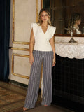 Pantalón palazzo estampado lunar