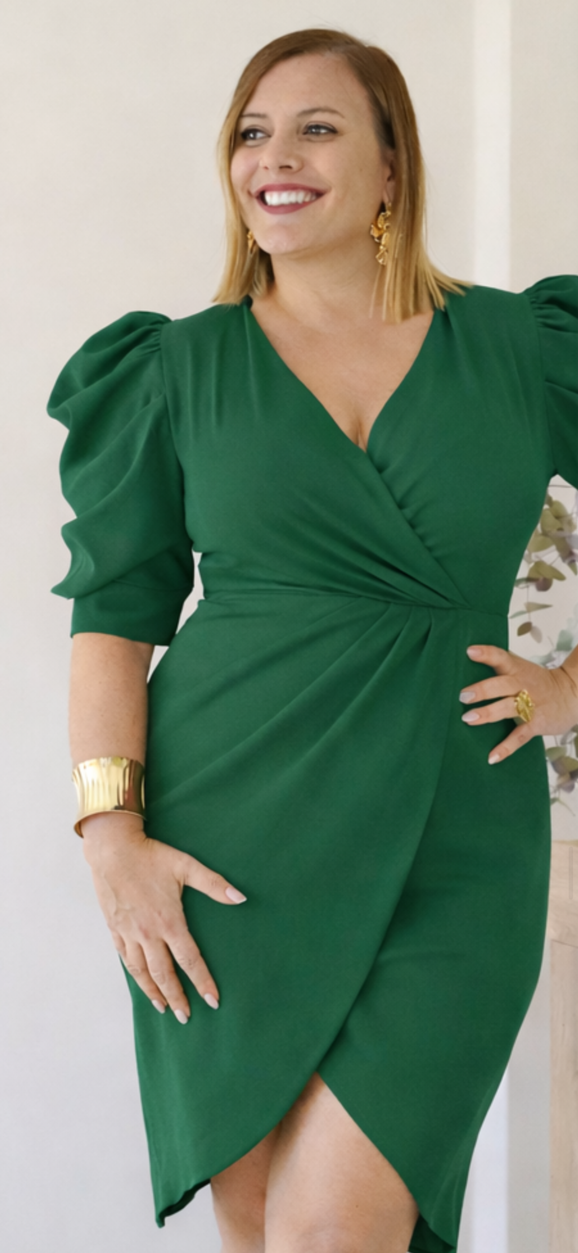 Vestido Verde Marsala TS-T6XL (Copia)