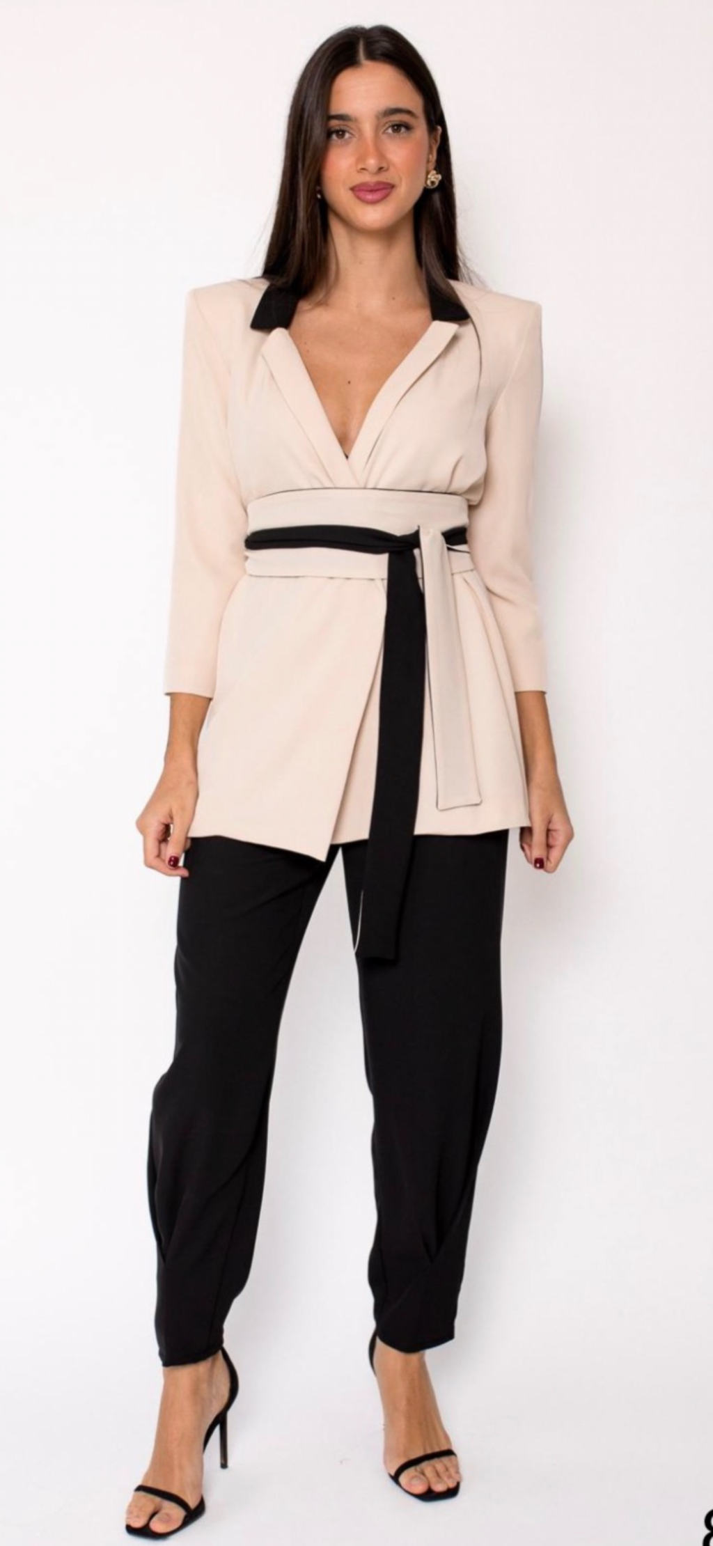 TRAJE SOLAPA BICOLOR