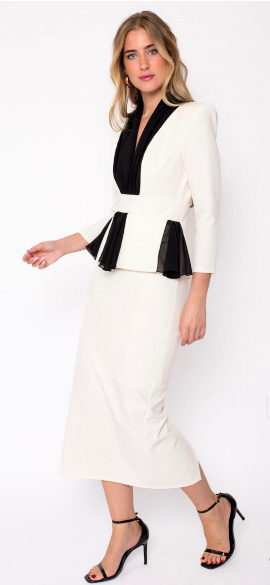 VESTIDO GODETS GASA PECHO