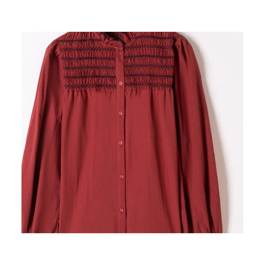 Camisa AA Burdeos Bordado