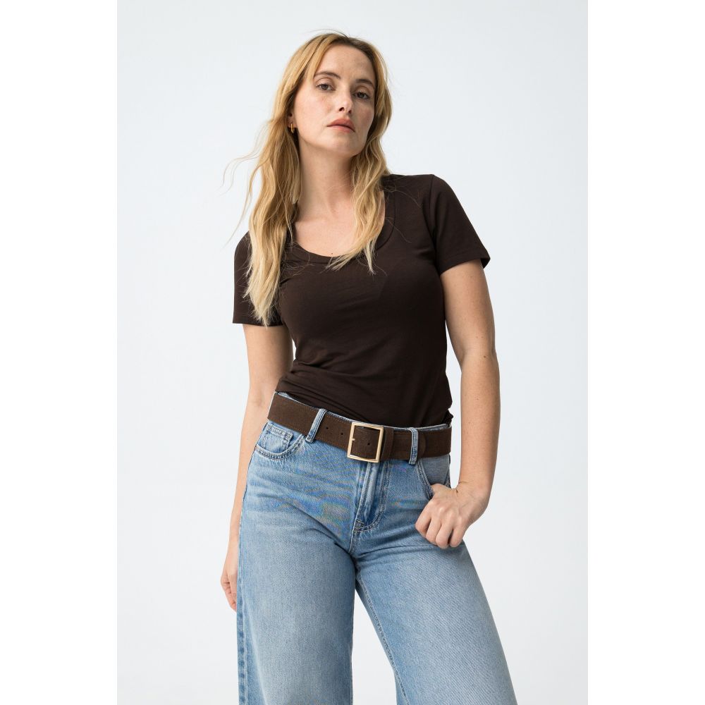 Camiseta Marron Gemili