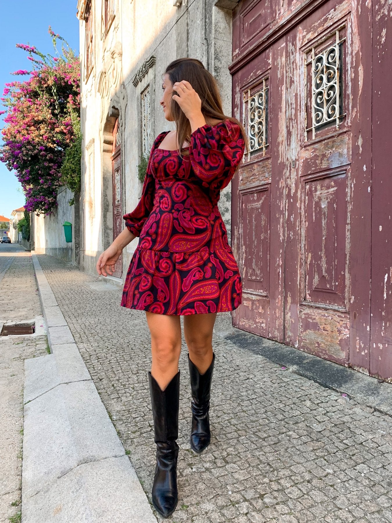 VESTIDO ESTAMPADO CACHEMIRA