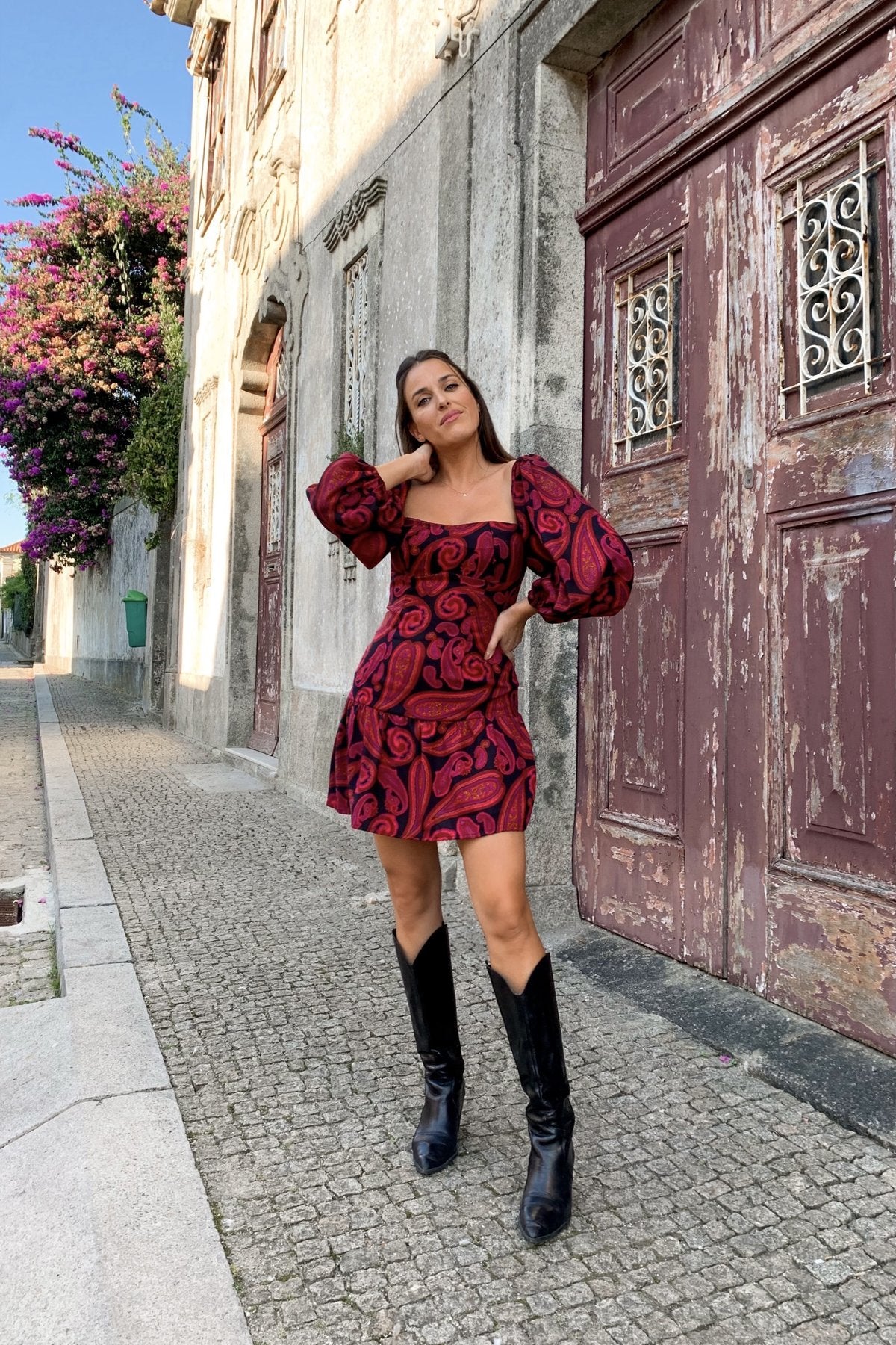 VESTIDO ESTAMPADO CACHEMIRA