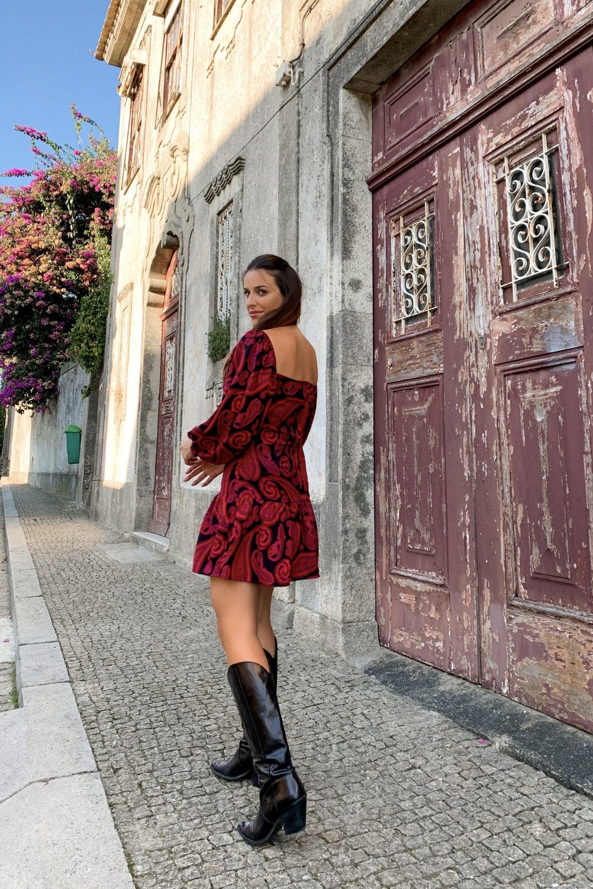 VESTIDO ESTAMPADO CACHEMIRA