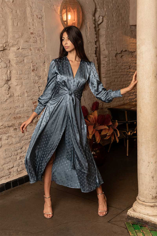 VESTIDO RASO LUNARES