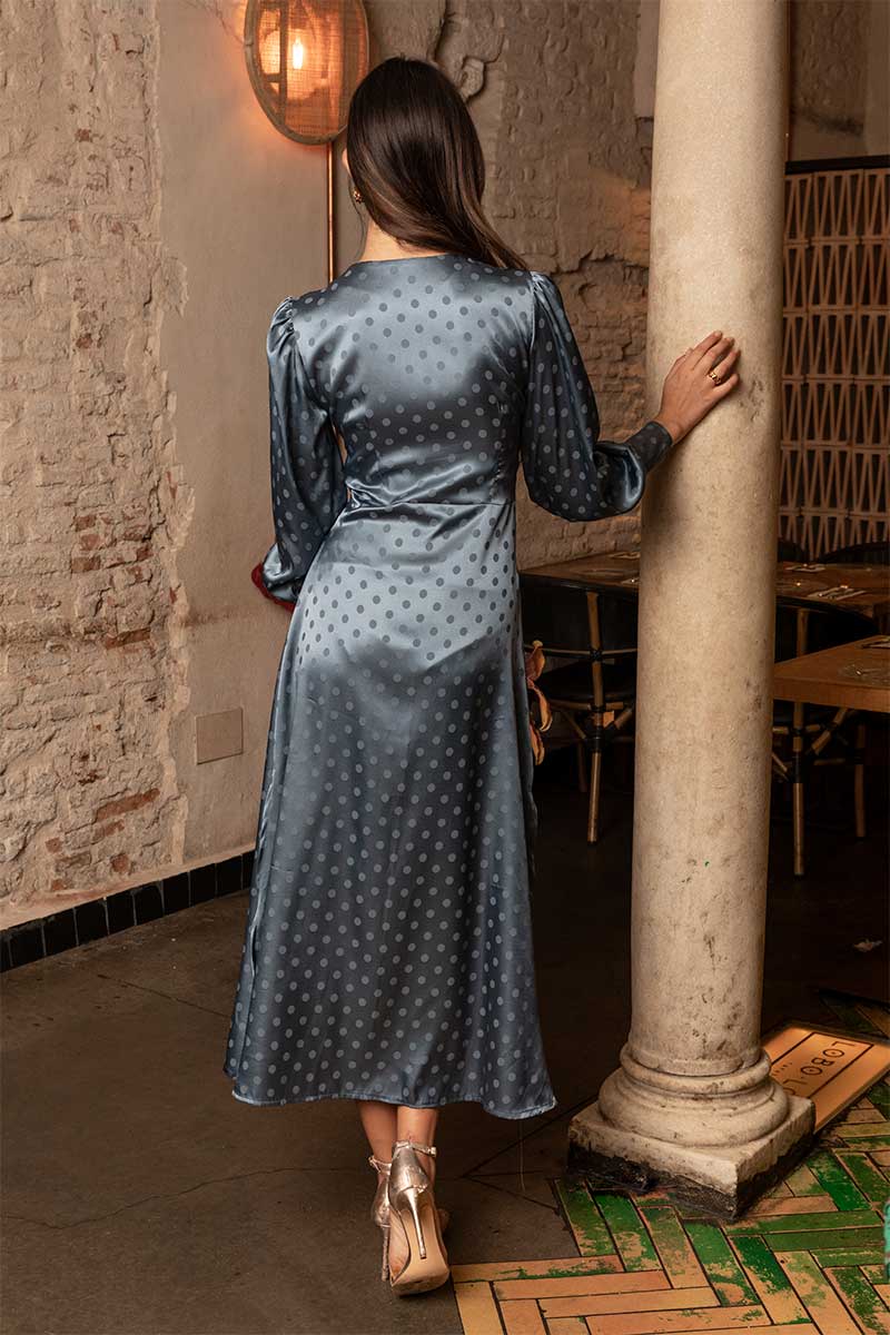 VESTIDO RASO LUNARES