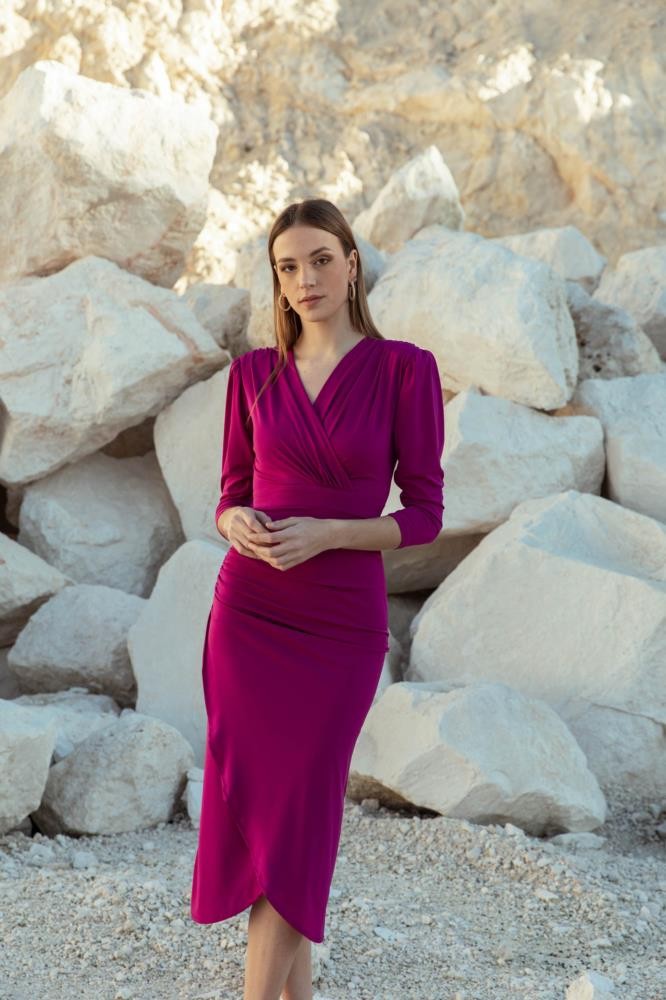 VESTIDO PUNTO CRUZADO MIDI